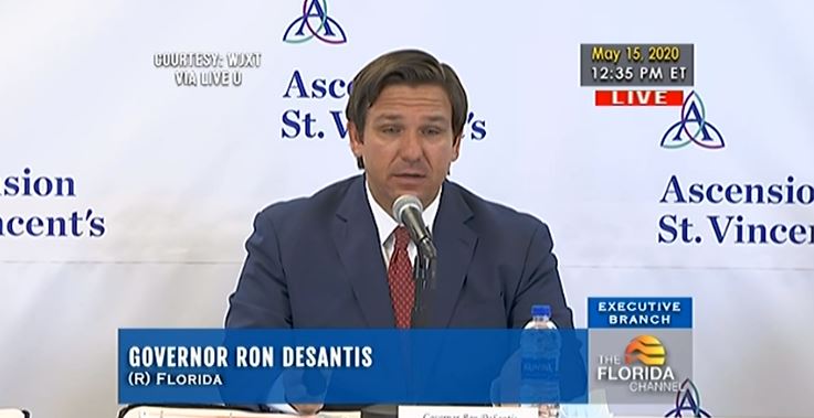 Governor Ron DeSantis Update on Florida-Including Gyms to Re-Open Monday