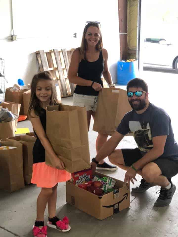 Kids Helping Kids Packing Food 2