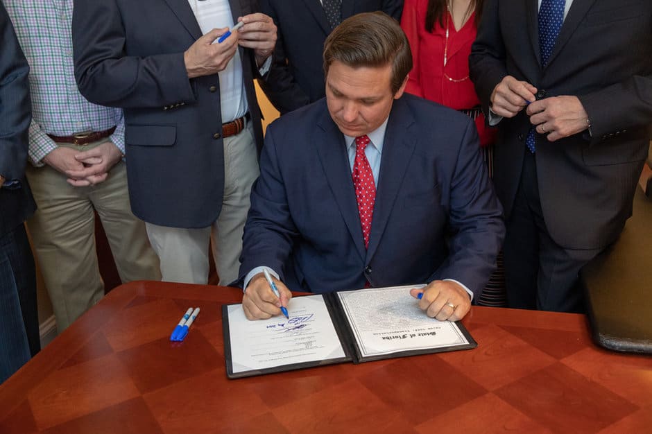 Governor Ron DeSantis Signs the Fiscal Year 2020-2021 Budget