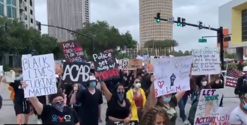 Downtown Tampa Protest Wrapping Up