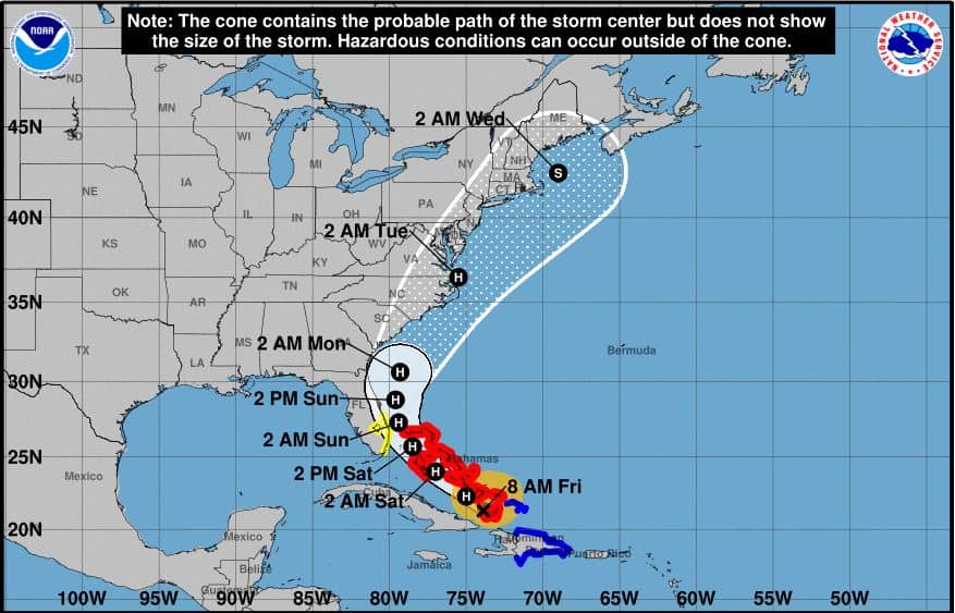 hurrican track