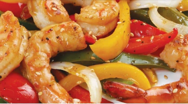 Fresh From Florida, Gulf Shrimp and Sweet Pepper Stir-Fry