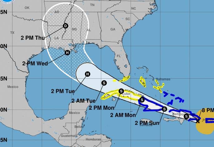 Tropical Storm Laura 8 PM Update, Watches and Warnings