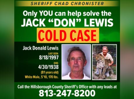 $100,000 Reward ‘What Happened to Don Lewis’ Tiger King Cold Case Heats Up