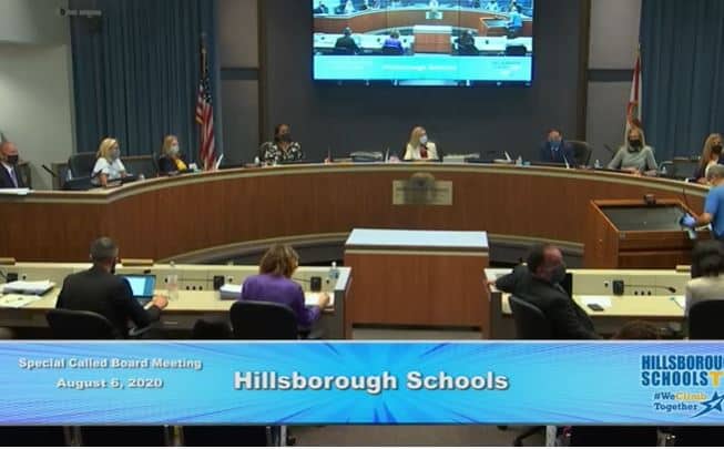 Hillsborough School Board Votes Virtual School for at Least 4-Weeks