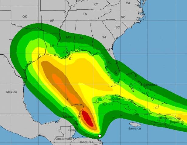 Tropical Storm Laura and Tropical Depression-14 Could Dance in The Gulf