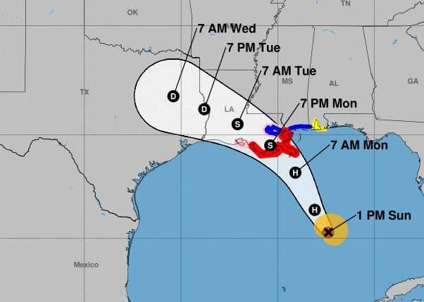 Hurricane Marco Life-Threatening Storm Surge and Hurricane Force Winds Expected, Louisiana Prepares