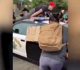 Police Running Over Protester On VIDEO in California