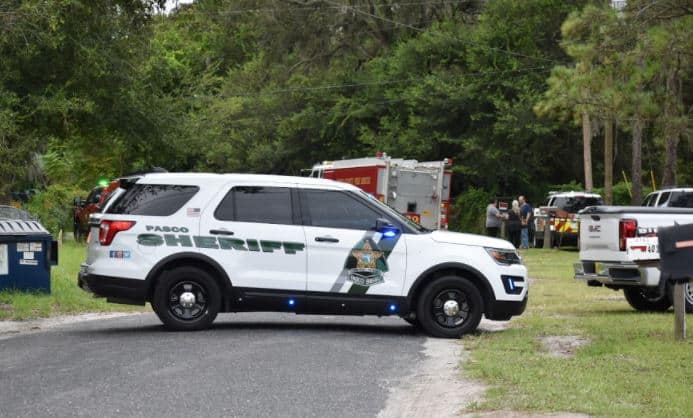 pasco sheriff fire scene