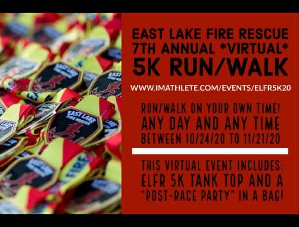 7th Annual East Lake Fire Rescue *Virtual* 5K Run/Walk