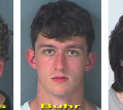 Three Teens Charged in Brooksville Golf Clubhouse Burglary