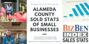 Alameda County Small Business For Sale Transactions Down 30.6% Last Month: BizBen.com Index