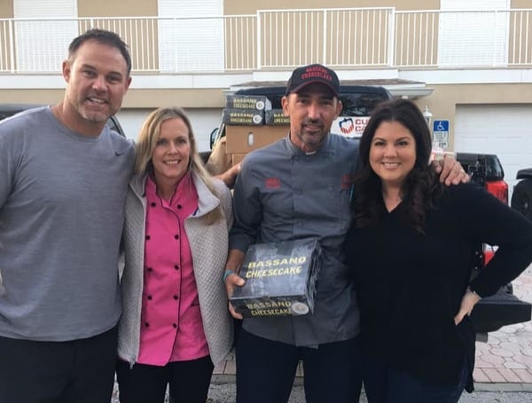 Bassano Cheesecake Donates 95-Cheesecakes to Mike Alstott Family Foundation for Firefighters