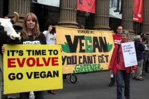 vegan protest