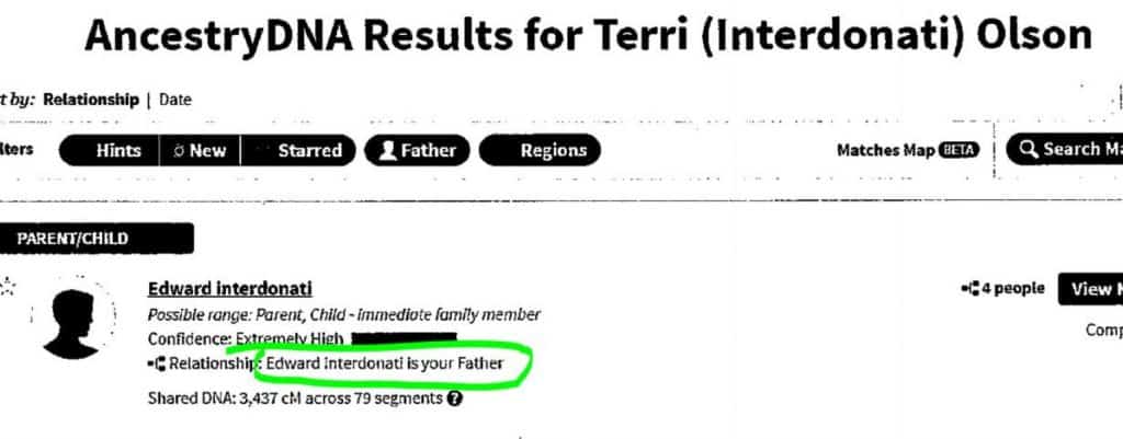 Ancestry DNA Match