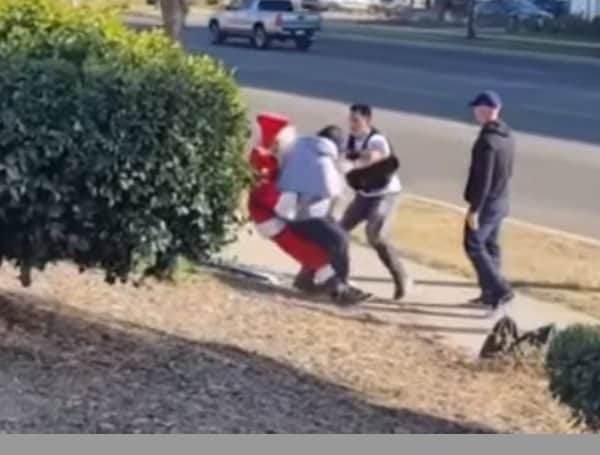 cops dressed as santa