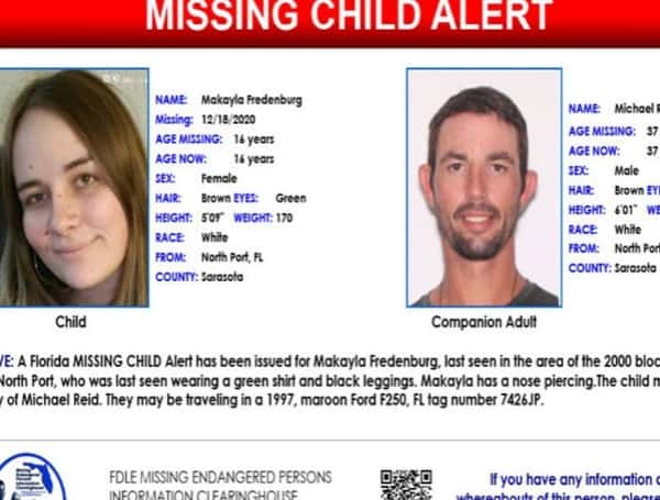 Florida Missing Child Alert Cancelled, 14-Year-Old Makayla Fredenburg Found Safe