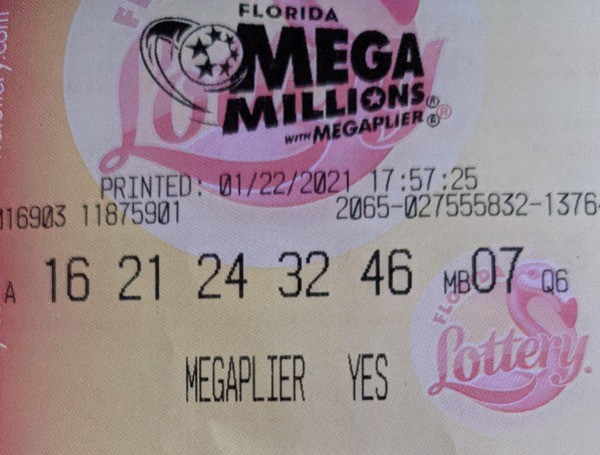 Florida Man Matches 5 White Mega Millions Balls, Wins $2 Million