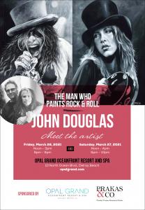 WORLD-RENOWNED DRUMMER & ROCK & ROLL FINE ARTIST JOHN DOUGLAS TO APPEAR IN DELRAY BEACH