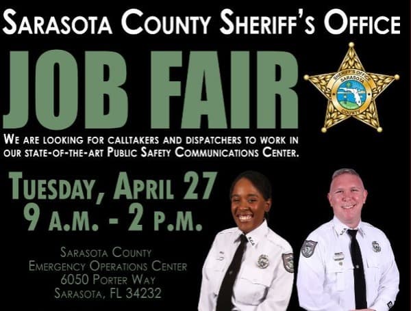 Sarasota County Sheriff’s Office Hosting Communications Job Fair