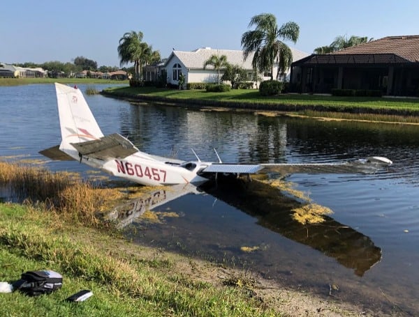 Small Plane Crashes Into Pond In Venice Florida Saturday