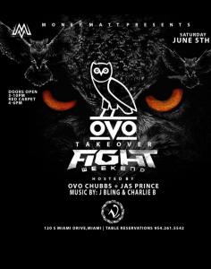 Money Matt and OVO Takeover begins, at La’V Nightclub in Miami