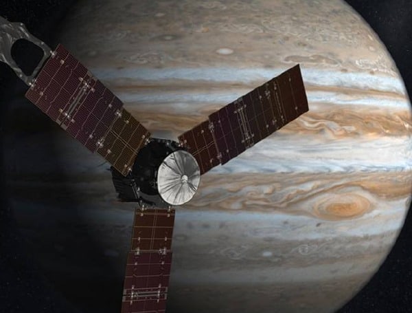 NASA’s Juno Spacecraft Checks Out Jupiter’s Moon Ganymede