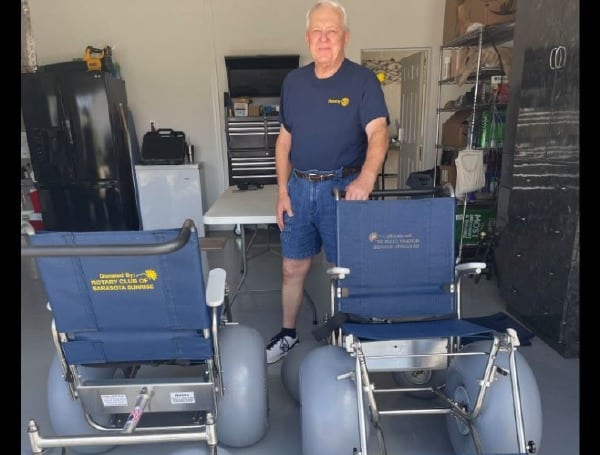 Rotary Club Of Sarasota Sunrise To Donate Beach Wheelchairs At Lido Beach