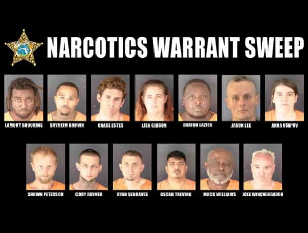 13 Arrested On Over 50 Felony Charges In Sarasota ‘Drug Sweep’