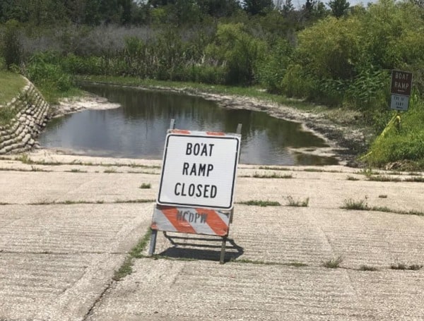 Hunters Lake Boat Ramp Closed Due To Low Water Levels