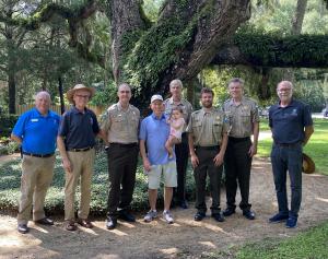 Speaker Elect Paul Renner Tours  Washington Oaks Gardens State Park