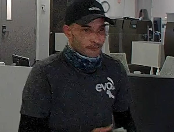 Florida Bank OZK Robbery Suspect Caught On Camera, Police Seek To Identify