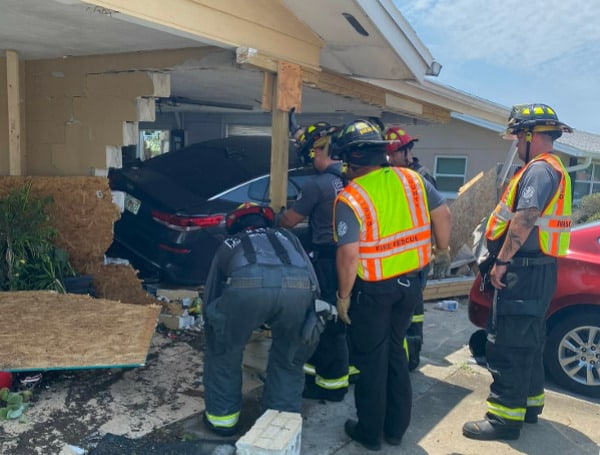 New Port Richey Home Severely Damaged After Car Crashes Into It