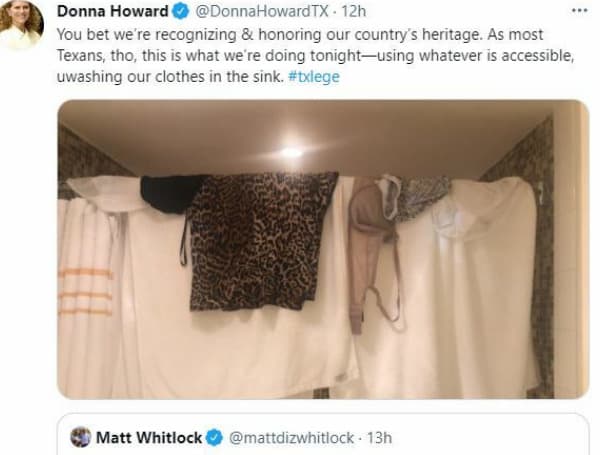 Texas Democrat Airs Her Dirty Laundry, Including Bra, In Rebuttal To Republican Criticism