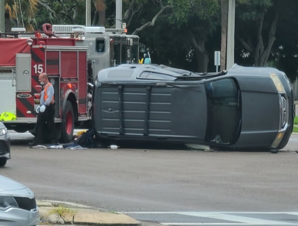 Traffic Alert: Rollover Crash On S. Dale Mabry Near MacDill Main Gate