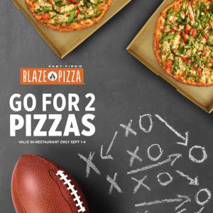 Blaze Pizza Kicks Off College Football Season with Free Pizza for Loyal Fans