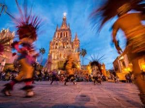 San Miguel de Allende at night