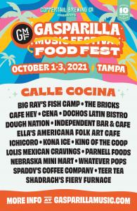 10th ANNUAL GASPARILLA MUSIC FESTIVAL ANNOUNCES FOOD LINE UP