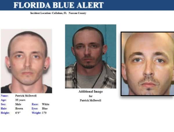 Florida BLUE Alert Issued For Patrick McDowell, Accused Of Killing Sheriff’s Deputy