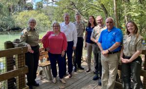 Senate President Wilton Simpson Tours  Ellie Schiller Homosassa Springs Wildlife State Park