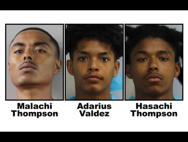 Three Teenaged Brothers In Florida Arrested After A Rash Of Car Burglaries, 304 Charges