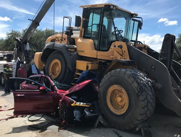 77-Year-Old Florida Woman Killed When Front End Loader Reverses Over Her Car