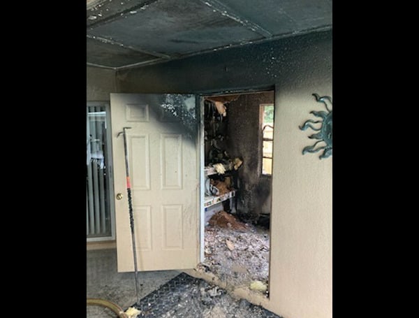 “Boom In The Patio” Cleaning Rags Ignite Fire In Weeki Wachee Home