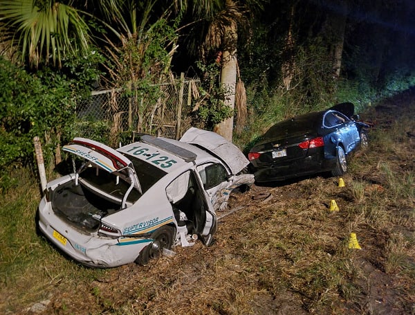 Two-Vehicle Crash In Auburndale Involving A Polk County Deputy