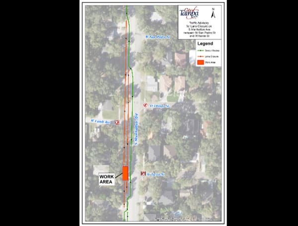 Southbound Lane Closures On S Manhattan Ave Between W San Pedro Street And W Tacon Street To Start Oct 19