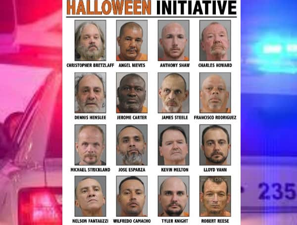 Sheriff In Florida Arrests 16 Registered Sex Offenders, Predators During Halloween Initiative