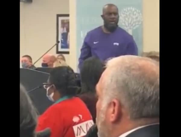 ‘Locked And Loaded’ School Board Meeting Erupts After Pro-CRT Speaker Warns Parents He’s Got 1,000 Soldiers