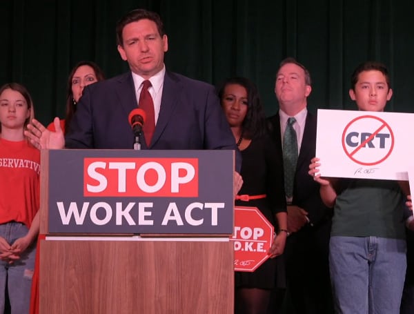 Florida Gov. DeSantis Says “No CRT” Announces Stop W.O.K.E Act