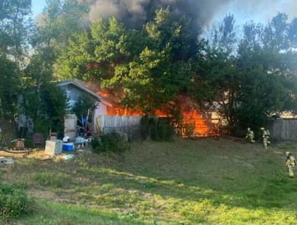 Backyard Fire Ignites Propane Tanks Destroying Brooksville Home