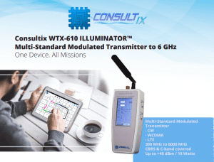 Consultix HH RF CW Transmitter, now address Low-High Power VFH, DAS, PS, AWS, CBRS, C-Band, Sub 6 GHz Venue Testing